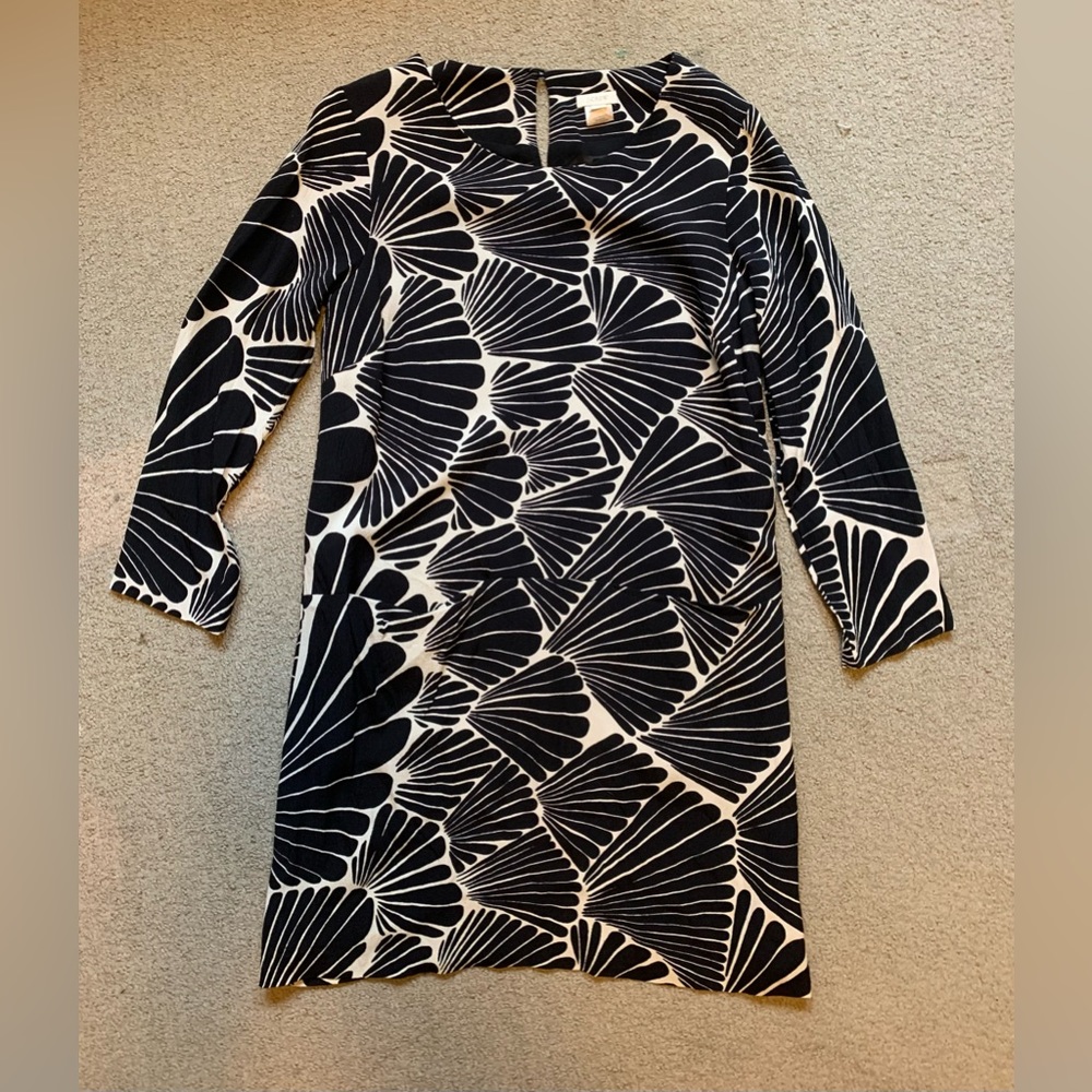 Vintage J.CREW Black midi dress